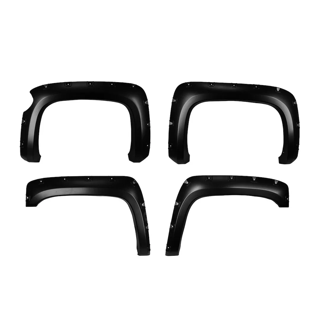 TFC3003S – TRAILFX Fender Flare, Pocket Style 2 Inch Front And 2 Inch Rear Tire Coverage Black Smooth Paintable Finis...